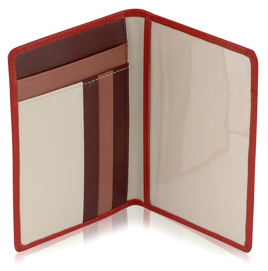 85520 passport cover red open 10x14 32.00 3 cards and a small pocket